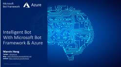 Intelligent Bot on Cloud With Microsoft Bot Framework & Azure
